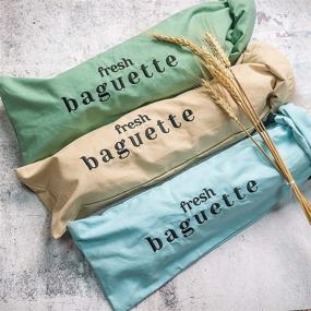 img 3 attached to 🥖 Linen Bread Bags for Baguette: Stylish and Practical Storage Solutions for Artisan Bakers and French Bread Lovers