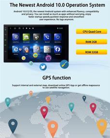 img 2 attached to 🚗 7 Inch Touchscreen Double Din Car Stereo with Apple Carplay, Android Auto, Backup Camera, Bluetooth, FM Radio, Mirror Link, and WiFi Support - Ideal for Spotify Integration and Enhanced Car Audio Experience