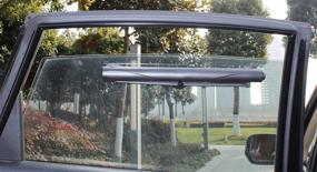 img 2 attached to AutoMuko Car Window Roller Shade: Effective Sun Glare Protection & Harmful UV Ray Blocker (2 Pack)