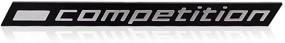 img 4 attached to Glossy Black COMPETITION Bar Underlined Emblem For BMW Thunder Edition M1 M2 M3 M4 M5 M6 M7 M8 X3M X4M X5M X6M Car Trunk Sticker Rear (13