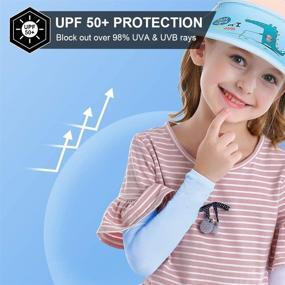 img 1 attached to 🌞 UPF 50 Sun Protection Arm Sleeves for Kids - Ideal for Boys & Girls Cycling, Golf, and Outdoor Sports - Available in 2 or 4 Pairs