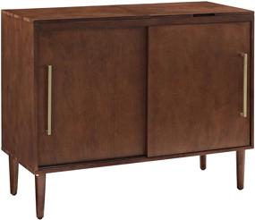 img 3 attached to 📺 Crosley Mahogany Mid-Century Modern Media Console: Perfect Blend of Style and Function