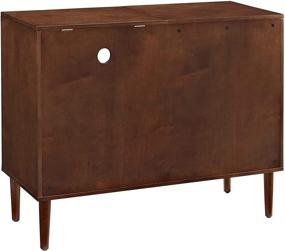 img 1 attached to 📺 Crosley Mahogany Mid-Century Modern Media Console: Perfect Blend of Style and Function