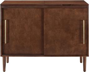 img 2 attached to 📺 Crosley Mahogany Mid-Century Modern Media Console: Perfect Blend of Style and Function