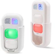 ⏲️ timer luxsway: 2 pack 2-minutes teeth brush timer and 20 seconds hand wash timer with wireless indicator light – perfect kids training coach! logo