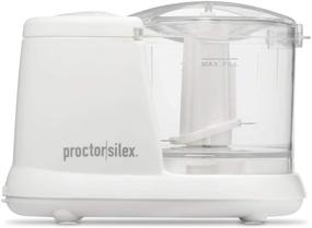 img 4 attached to 🥦 Proctor Silex Mini Food Processor &amp; Vegetable Chopper - Durable, Efficient, and Versatile Kitchen Appliance (1.5 Cup, White)