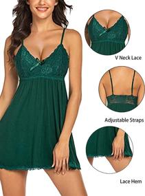 img 2 attached to Avidlove Sleepwear Babydoll Chemise Nightgown Women's Clothing and Lingerie, Sleep & Lounge