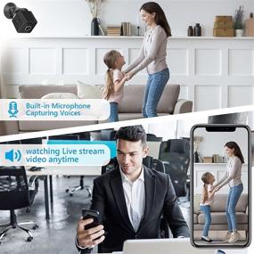 img 3 attached to WiFi Wireless Hidden Camera with Audio Live Feed, 1080P HD Nanny Cam: Mini Spy Camera with Phone App, Motion Detection, Night Vision – Indoor/Outdoor Home Surveillance Camera