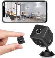 wifi wireless hidden camera with audio live feed, 1080p hd nanny cam: mini spy camera with phone app, motion detection, night vision – indoor/outdoor home surveillance camera logo