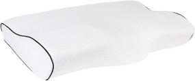 img 3 attached to Healthy Spirit Contour Cervical Neck Pillow for Pain Relief 🌿 - Orthopedic Neck Support and Shoulder Pain Relief (White, 1 Count)