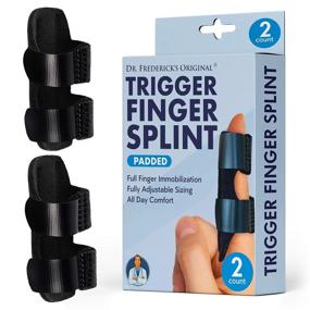 img 4 attached to 🖐️ Doctor-Developed Trigger Finger Splint by Dr. Frederick's Original - Set of 2 - Designed for Index, Middle, and Ring Fingers