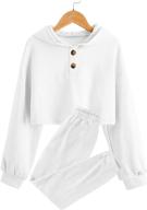 👖 leyay sweatpants: stylish drawstring sweatsuit and tracksuit for girls' clothing and active wear logo