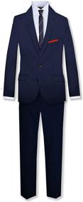 img 4 attached to 👔 White Formal Skinny Suit for Boys' Clothing in Suits & Sport Coats