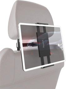 img 4 attached to Squish Car Headrest Mount Holder: The Ultimate Universal Tablet & Smartphone Holder for Backseat Entertainment!