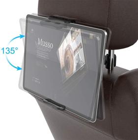 img 2 attached to Squish Car Headrest Mount Holder: The Ultimate Universal Tablet & Smartphone Holder for Backseat Entertainment!