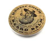 💈 discover honest amish beard balm: enhanced in a large 4 ounce twist tin logo