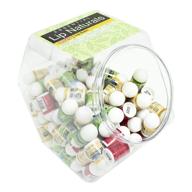 🔆 lip naturals mini lip balm sticks - 3 flavors with spf-15 and vitamin e, 120 count fishbowl display logo