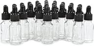 🧪 vivaplex clear glass bottles droppers - lab & scientific glassware & labware products логотип