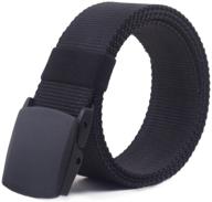 👖 men's adjustable non-metal breathable plastic belts for military, work & casual wear logo