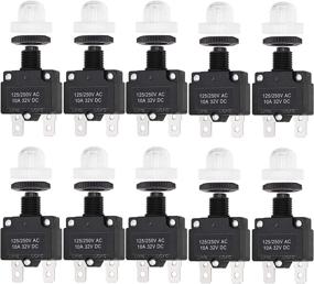 img 4 attached to 💡 Fuzbaxy 10PCS 10Amp Circuit Breakers: Reset Button, Quick Connect Terminals, and Waterproof Cap for Enhanced Safety