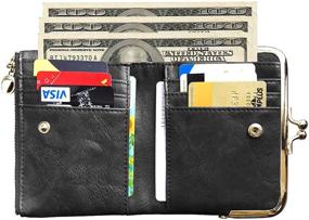 img 3 attached to 👜 Timeless Elegance: Vintage Women's Bifold Wallet and Handbag Set
