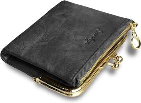 img 4 attached to 👜 Timeless Elegance: Vintage Women's Bifold Wallet and Handbag Set
