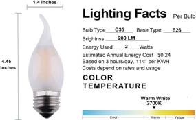 img 2 attached to 💡 OPALRAY Incandescent Equivalent Candelabra Dimmable: Illuminate with Efficiency and Versatility