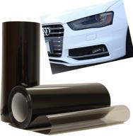 🚗 optix smoke black light headlight taillight tint vinyl film cover sheet - enhance your vehicle's style and safety with 12" x 36" inch optix tint film logo