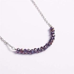 img 1 attached to 💎 Sterling Crystal Birthday Necklace for Girls - Stylish Jewelry