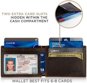 img 1 attached to SERMAN BRANDS Blocking Minimalist Leather Men's Accessories for Wallets, Card Cases & Money Organizers