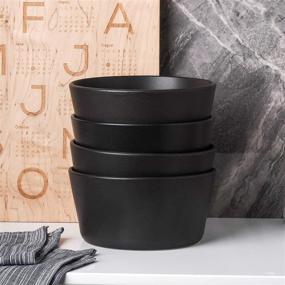 img 1 attached to Stylish Stone Lain Coupe Stoneware Bowls: Elevate Your Dining Experience