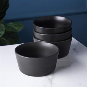 img 2 attached to Stylish Stone Lain Coupe Stoneware Bowls: Elevate Your Dining Experience