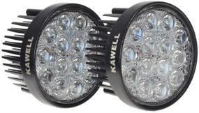 img 4 attached to 🚦 KAWELL® 2 Pack Round LED Flood Light - 42W, 60 Degree Beam Angle for Off-Road Lighting, 12V/24V Compatible with Off-Road Vehicles, 4x4s, Quads, and ATVs