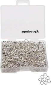 img 3 attached to 🔗 Shapenty 1000PCS Bulk Silver Plated Iron Open Jump Rings Connectors for DIY Craft Earring Necklace Bracelet Pendant Choker Jewelry Making Findings and Key Ring Chain Accessories - 4mm, Silver