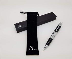 img 1 attached to Эстетическая шариковая ручка ACELY в стиле 'Код да Винчи' (чёрная)