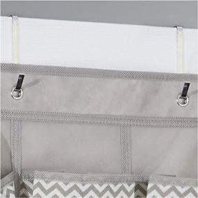 img 3 attached to 👠 Taupe Chevron 16-Pocket Hanging Shoe Organizer – InterDesign Over Door Storage System