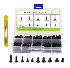 img 4 attached to 🔩 500-Piece Set of Multi Purpose Self Tapping Screws for Computer and Glasses Repair - 10 Sizes, M2 M2.3 M2.6 M3 - Philips Rounded Head Screws