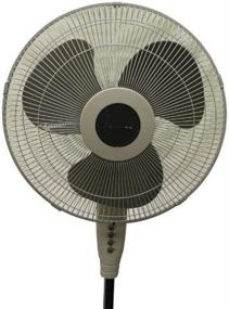 img 2 attached to 🌬️ Stay Cool with Holmes Oscillating 16 Inch Whole Room Standing Fan - Black HSF1610A