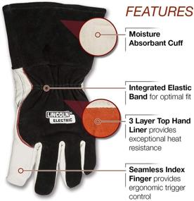 img 3 attached to 🧤 Lincoln Electric DynaMIG HD Large Welding Gloves for Professional MIG Welding - Enhanced Comfort & Heat Resistance (Model K3806-L)