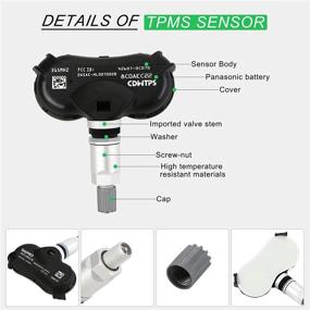 img 1 attached to CDWTPS 42607-0C070 TPMS 315MHz Датчик давления в шинах для замены на Toyota Sequoia 2008-2017, Sienna 2007-2020, Tundra 2007-2017 (комплект из 4 штук)