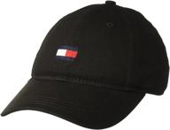 stylish and sporty: tommy hilfiger men's ardin dad hat - the perfect accessory for a fashion-forward look logo