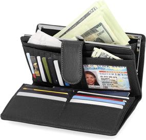 img 2 attached to Keep your finances secure with the Mundi Suburban Rio Womens Checkbook Wallet featuring RFID Blocking Technology