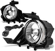 🔦 enhance visibility & style: dna motoring fl-t053-ch pair fog lights w/switch for 08-11 subaru impreza logo