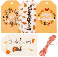 happy thanksgiving day gift tags logo