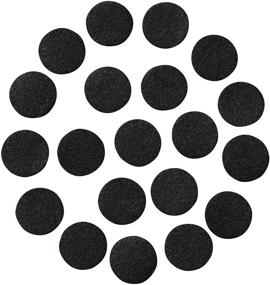 img 4 attached to 🖤 Black Adhesive Felt Circles: Wholesale Pricing & Die Cut Stickers for DIY Crafts - 48 Count 1.5'' Black