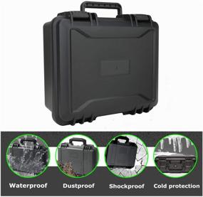 img 3 attached to 🎒 Waterproof Rugged Travel Case for DJI Mini 2 - Professional Carrying Case for Fly More Combos and Accessories