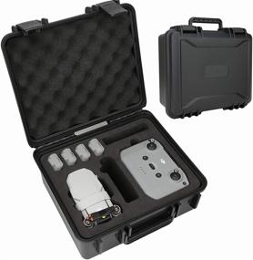 img 4 attached to 🎒 Waterproof Rugged Travel Case for DJI Mini 2 - Professional Carrying Case for Fly More Combos and Accessories