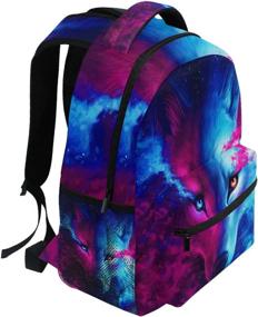 img 3 attached to Colorful Backpacks for College and Camping - ZZKKO