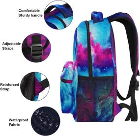 img 1 attached to Colorful Backpacks for College and Camping - ZZKKO