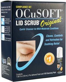 img 3 attached to 👀 Набор для соблюдения меры OCuSOFT Lid Scrub Original (бутылка с пеной 50 мл + 100 салфеток без ворсин) - Решение для продвинутого ухода за глазами